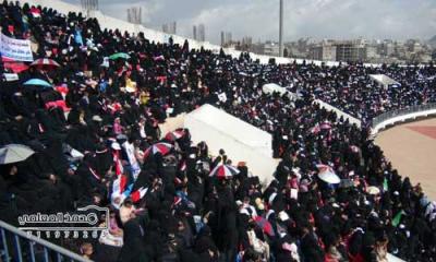 إب تهتز بحشود جماهيرية كبيرة في الذكرى الثالثة لثورة 11فبراير, ومسيرة ثورية حاشدة تطالب بتغيير الفاسدين