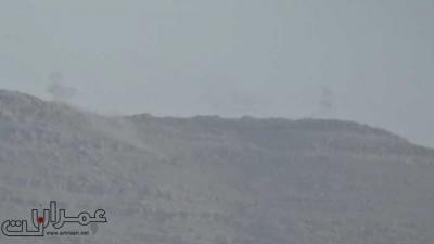 عمران تصحو على اصوات الانفجارات بعد هجوم مباغت شنته ميليشا الحوثي على مواقع الجيش في جبل المحشاش