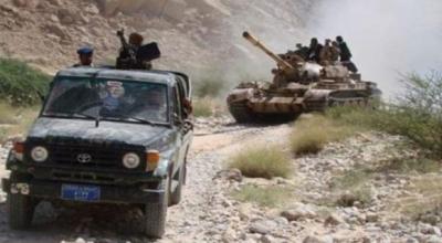 الجيش يصد هجوما مباغتا للحوثي ويحرق 10 أطقم في عمران