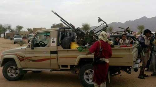 مقاتلون من أقليم سبأ يغادرون محافظة مأرب لقتال الحوثيين في الجوف