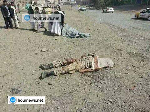 مجزرة ينفذها الحوثييون بحق أفراد الجيش بشملان، وجثثهم متناثرة بالمنطقة (صور)