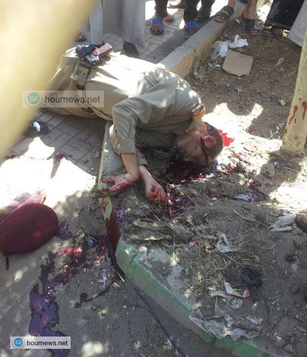 شاهد بالصورة: مقتل العقيد الذاري رئيس شعبة الإمداد والتموين في دائرة الهندسة العسكرية بصنعاء