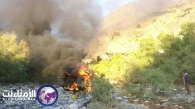 تفحم أجساد أسرة كاملة في منطقة يهر بيافع