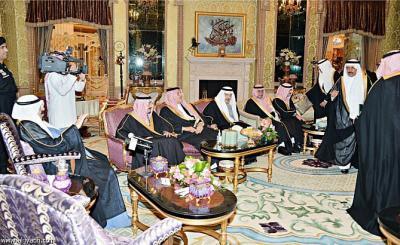 تسعة وزراء جدد بالسعودية أدوت القسم الليلة  الماضية امام الملك عبدالله
