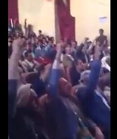 فيديو جديد...يظهر التفجير الانتحاري في المركز الثقافي في إب من أمام المنصة