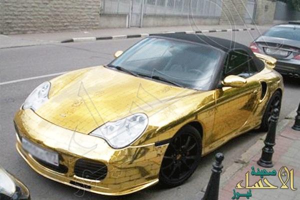 ظهور أول سيارة بورش ذهبية في المملكة السعودية
