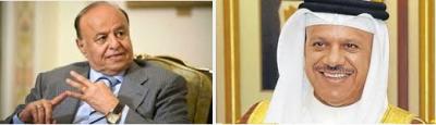وفد خليجي برئاسة الزياني يسلم هادي ثلاثة مليار دولار كمساعدة لإقامة جمهورية اليمن الديموقراطية (الانفصال)