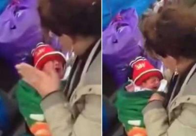 شاهد فيديو: أم تضرب وتصفع رضيعها بوحشية