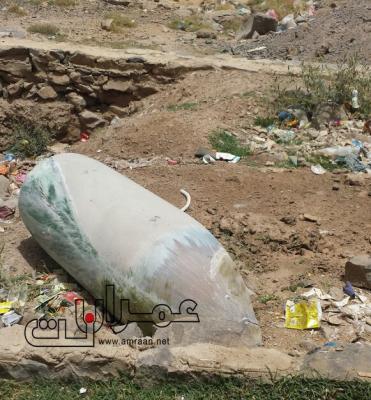 صورة صاروخ لم ينفجر سقط على مقل اللواء 310