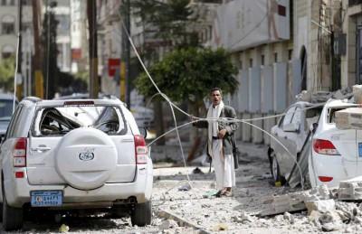 طيران التحالف يقصف مقرا أمنيا للحوثيون في تعز ومقتل 13 شخصا عن طريق الخطأ في حجة