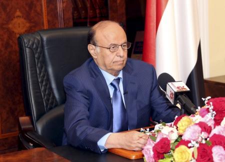 الرئيس اليمني يشكر التحالف العسكري الذي تقوده السعودية، ويكشف موعد عودته لليمن (نص الخطاب)