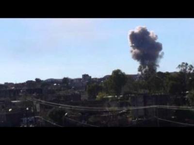 الحوثيون يفجرون منزل اللواء المقدشي بذمار بعد ساعات من اشتباكات عنيفه مع حراسة منزله انتهت بالسيطرة عليه