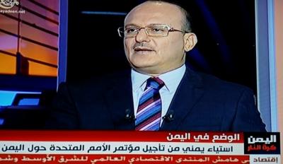 يحيى صالح ساخراً: نريد توضيحا هل يقصد قرار مجلس اﻻمن المدن المحتلة في السعودية ام اليمنية؟