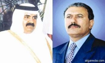 مؤشر على تحسن العلاقات بين صنعاء والدوحة، والرئيس صالح يتلقى برقيات من أمير قطر وولي عهده ورئيس الوزراء