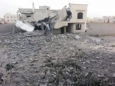 صور جديدة لصاروخ سقط على صنعاء لكن في مكان آخر