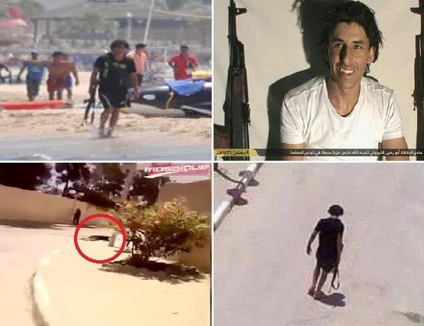 بالفيديو.. في لحظة الهجوم على منتجع سوسة بتونس: "مات.. مات ومعه قنبلة"