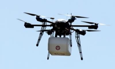 أول طائرة تسليم بدون قائد للطائرة droneفي الولايات المتحدة