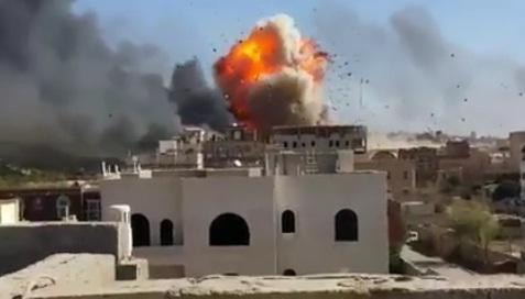 الصورة من انفجار استهدف منطقة الحفا صباح اليوم
