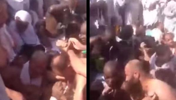 فيديو جديد يظهر لحادث تدافع الحجاج بمشعر منى في بدايتها