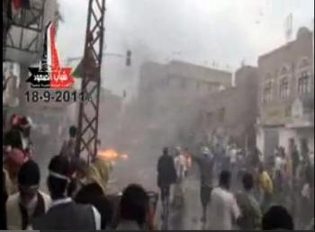 شاهد بالفيديو: مواجهات الأمس في منطقة القاع .. وتمركز القناصة فوق مبنى الكهرباء