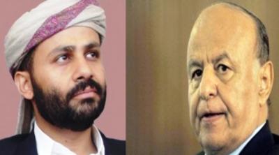 حميد الأحمر يشرح كيف جثا على ركبتيه أمام الرئيس هادي لإيقاف عجلة الحرب ويفضح هادي