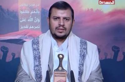 عبدالملك الحوثي في خطاب مطول يقول ان اسرائيل نقلت صواريخ إلى قاعدة خميس مشيط  ويهدد السعودية