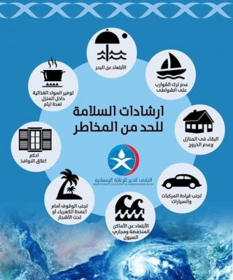 توجيهات من الأرصاد للمواطنين في المناطق الساحلية البقاء في منازلهم وتوفير الغذاء لـ4 أيام