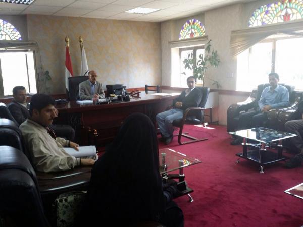 جامعة إب تستضيف فريق مركز تقنية المعلومات في وزارة التعليم العالي