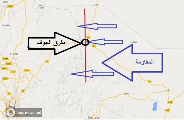 صورة تكشف خريطة المعارك بمأرب ونهم خارج صنعاء وتفاصيل الاشتباكات الدائرة هناك بين المقاومة والحوثيين