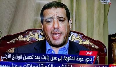 الناطق باسم الحكومة يكشف عن تبادل الادوار بين بحاح وهادي في عدن