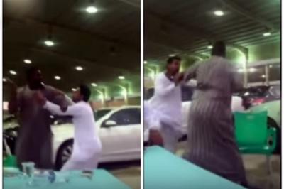 فيديو: مضاربة بين سوداني وسعودي في أحد معارض السيارات