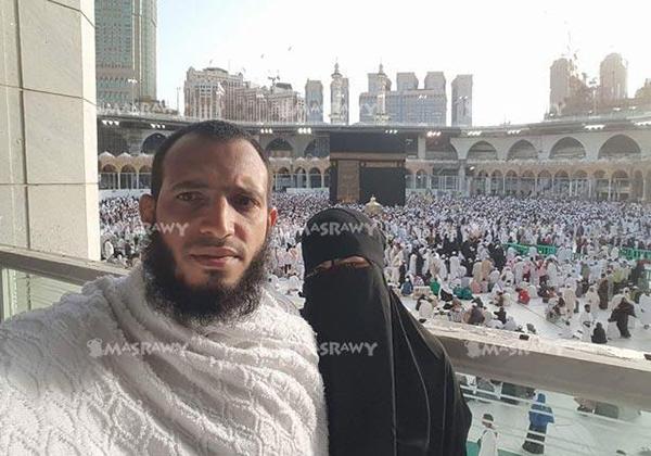 صور لـ عروس الحرم مع زوجها بعد منعها من الدخول.. وكشف ملابسات الواقعة