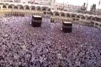 فيديو: مشهد مهيب لتوقف حركة المطاف بالحرم المكي .. لهذا السبب!!
