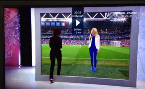 فيديو: مذيعة تفاجئ المشاهدين بتقنية غريبة خلال تحليل يورو 2016
