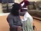 بالفيديو.. داعشي يسرق ملابس صاحبه أثناء اغتصابه لـ «سبية»