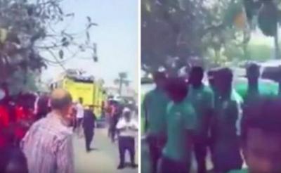 فيديو: حريق يلتهم فندقًا يقيم فيه المنتخب السعودي للشباب في قطر