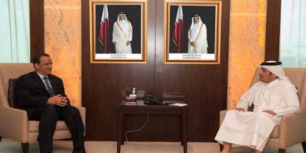 وزير خارجية قطر وولد الشيخ يبحثان أفق الحلّ في اليمن