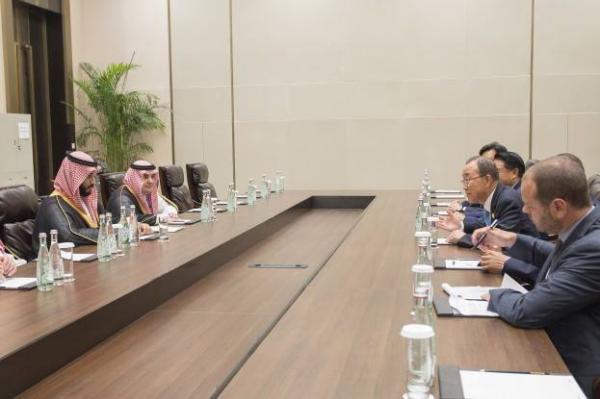 بان كي مون يكشف ما هو الحل الوحيد القابل للتطبيق في اليمن؟ خلال لقاءه بوفد الرياض برئاسة الامير محمد بن سلمان