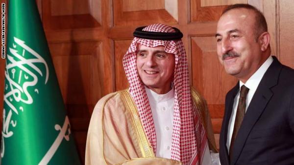 الجبير: نتقاسم عدة مواقف مع تركيا.. وأوغلو:ندعم السعودية في عملياتها باليمن