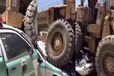 دورية سعودية تتعمد الاصطدام بشيول في مكة .. لهذا السبب!! (فيديو)