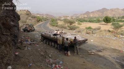 مواجهات عنيفة في كرش بعد هجوم مباغت للحوثيين ومقتل قيادات كبيرة في الجيش والمقاومة (اسماء)