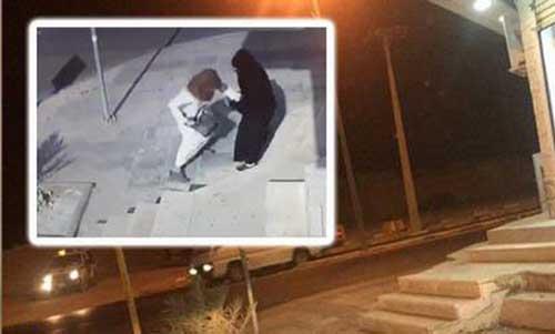 شاهد فيديو..مُلثَّم يهاجم سعودية في عز النهار و ينتزع حقيبتها