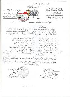 وثيقة تكشف ايداع المتهمين بمجزرة جمعة الكرامه السجن الحربي (اسماء المتهمين)