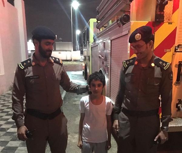 طفل سعودي يتمكن من انقاذ عائلة كاملة من الموت حرقاً بالدمام