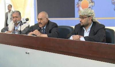 صالح يلتقي اعيان ومشائخ محافظة البيضاء.. ويلقي كلمة هامة (نصها)
