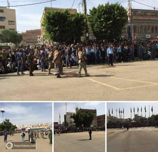 تنفيذ حكم الإعدام بحق مغتصب الطفلة رنا في ميدان التحرير بصنعاء (صور)