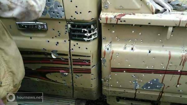 مقتل 11 شخص واصابة 7 اخرين جروحهم خطيره وذلك بانفجار عبوة ناسفه في سيارة في قعطبة بالضالع (صور)