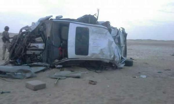 وفاة ستة اشخاص من ال القردعي والرداعي والمهر والشيبة في حادث مروري مروع على خط العبر (أسماء + صورة)