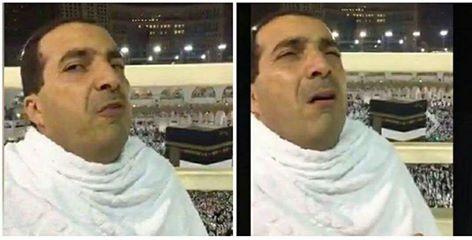 تقليد ساخر من الفنان اليمني الحاوري على الداعية «عمرو خالد» عندما استدبر الكعبة ودعا لمتابعي حسابه (فيديو)