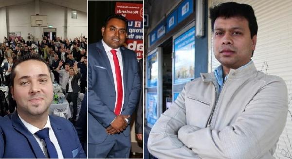 من اليمين، محمد زمان ومحمد هدى، وهما من بنغلادش أصلا، كما واللبناني الأصل بلال الحايك، فازوا أيضا مع ناديا صالح بعضوية مجلس أكبر بلدية لجهة عدد السكان بأستراليا من اليمين، محمد زمان ومحمد هدى، وهما من بنغلادش أصلا، كما واللبناني الأصل بلال الحايك، فازوا أيضا مع ناديا صالح بعضوية مجلس أكبر بلدية لجهة عدد السكان بأستراليا